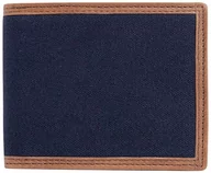 Portfele - Hackett London Męski portfel Oxford Billfold Bi-Fold z klapką, niebieski (granatowy/brązowy), jeden rozmiar, Niebieski (granatowy/brązowy), Rozmiar Uniwersalny - miniaturka - grafika 1