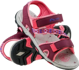 Elbrus SANDAŁY I KLAPKI EMELO JR WATERMELON RED/VIOLET/PURPLE 31 - Buty dla dziewczynek - miniaturka - grafika 1