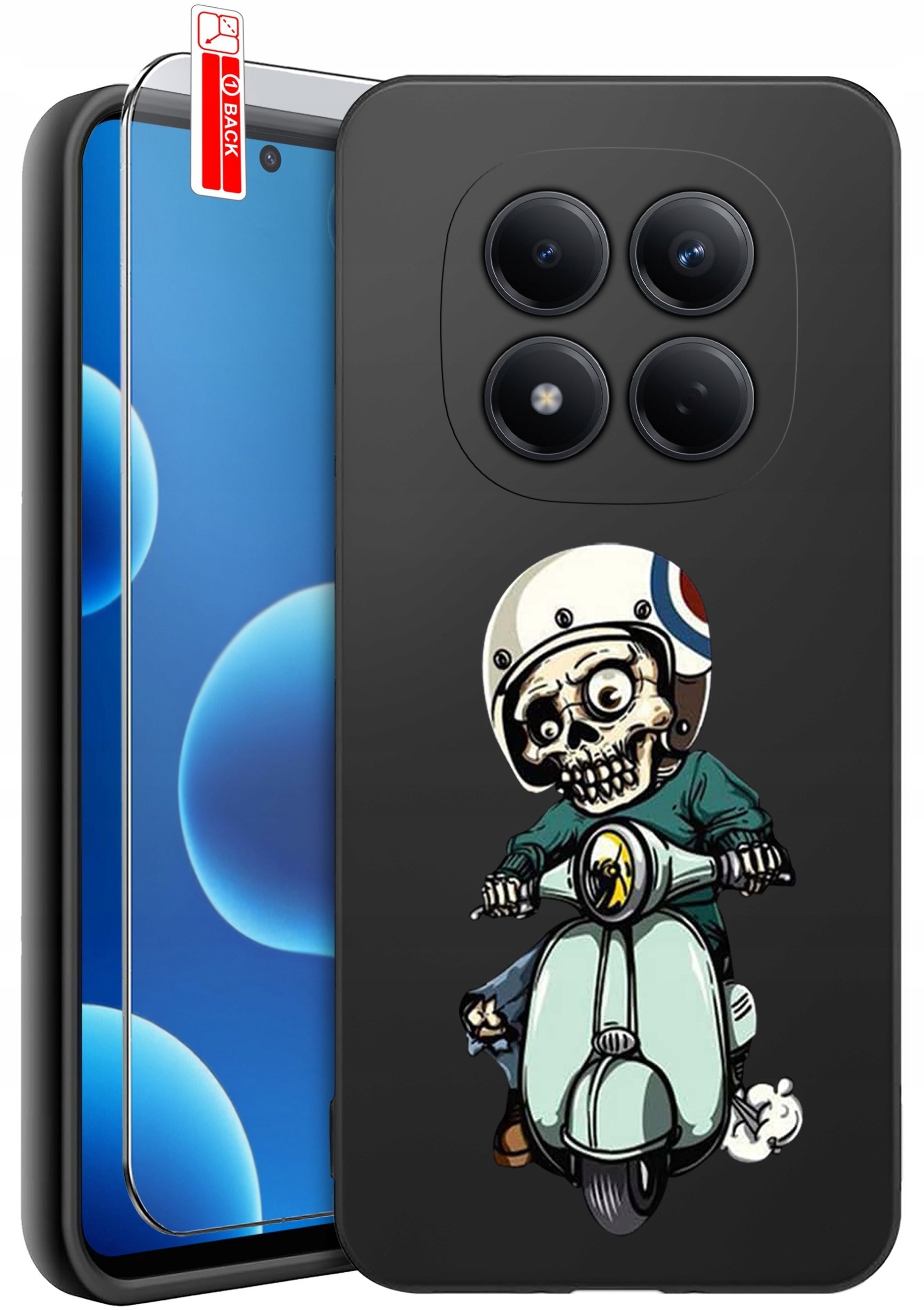 krainaGSM ETUI do Xiaomi Redmi Note 15 Pro 4G WZORY SILIKONOWE MATT CASE + SZKŁO
