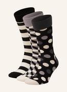 Skarpetki damskie - Happy Socks Skarpety Classic Black & White, 4 Pary, Z Pudełkiem Prezentowym schwarz - miniaturka - grafika 1