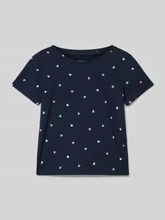 T-shirt o kroju regular fit ze wzorem na całej powierzchni - Koszulki dla dziewczynek - miniaturka - grafika 1