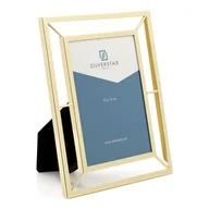Ramki na zdjęcia - Ramka na zdjęcie złota nowoczesna stojąca 10x15 Rozmiar: 10x15 cm SKU: ZV7674932 - miniaturka - grafika 1