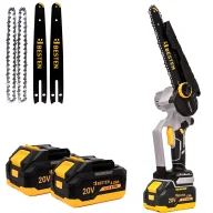 Piły elektryczne - BESTEN BE-2894 Piła łańcuchowa akumulatorowa 8" – bezszczotkowa, zestaw XXL 2x akumulator 2.0Ah - miniaturka - grafika 1