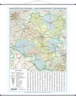 Atlasy i mapy - EkoGraf Województwo opolskie mapa ścienna 1:200 000 - miniaturka - grafika 1