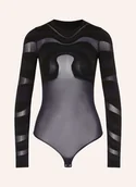 Body - Wolford Body Ze Stringami Venus schwarz - miniaturka - grafika 1