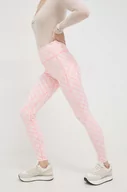 Legginsy - Guess legginsy damskie kolor różowy wzorzyste - miniaturka - grafika 1