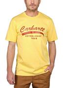 Koszulki sportowe męskie - Koszulka męska T-shirt Carhartt Heavyweight Graphic Sundance Heather - miniaturka - grafika 1