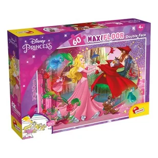 Lisciani Puzzle 60 dwustronne Maxi podłogowe Disney Księżniczki Śpiąca królewna - - Puzzle - miniaturka - grafika 1