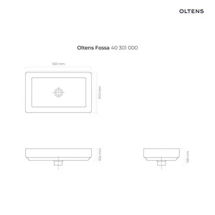 Oltens Fossa  55x34 40301000 - Umywalki - miniaturka - grafika 1