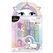 Zestawy szkolne - Zestaw szkolny Unicorn 9el KIDEA - DERFORM - miniaturka - grafika 1
