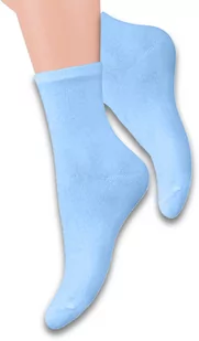 Skarpetki damskie Art. 037 błękitne Steven - Skarpetki damskie - miniaturka - grafika 1