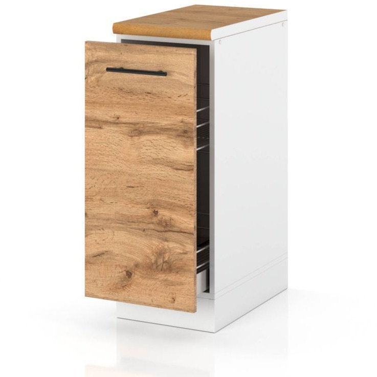 Szafka Kuchenna Stojąca Z Blatem Szafka Cargo 30cm Spremium Dąb Wotan
