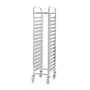 Wózek transportowy ze stali nierdzewnej na 16xGN 1/1, 380x550x1735 mm PRESTONA, 810181 - Wózki na żywność - miniaturka - grafika 1