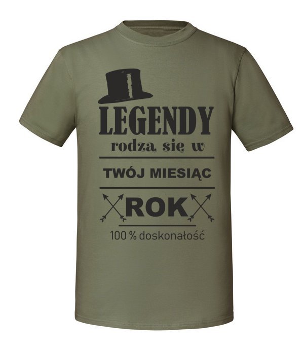 Damska koszulka z nadrukiem - Labrador - sweter Olive XL