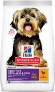 Sucha karma dla psów - Hills Science Plan Science Plan Adult 1+ Sensitive Stomach & Skin Small & Mini, z kurczakiem - 3 kg - miniaturka - grafika 1