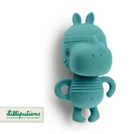 Grzechotki dla dzieci - Multisensoryczna grzechotka z naturalnego kauczuku Nosorożec Marius 3 m+ Lilliputiens - miniaturka - grafika 1