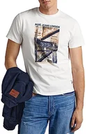 Koszulki męskie - Pepe Jeans Koszulka męska Wilbur, Biały (nie biały), M - miniaturka - grafika 1