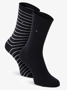 Tommy Hilfiger Skarpety pakowane po 2 szt. Kobiety Bawełna niebieski w paski, 35-38 - Skarpetki damskie - miniaturka - grafika 1