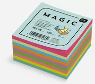 Szkolne artykuły papiernicze - Interdruk Karteczki samoprzylepne Magic Cube 75x75mm 9 kolorów Interduk 725738 - miniaturka - grafika 1