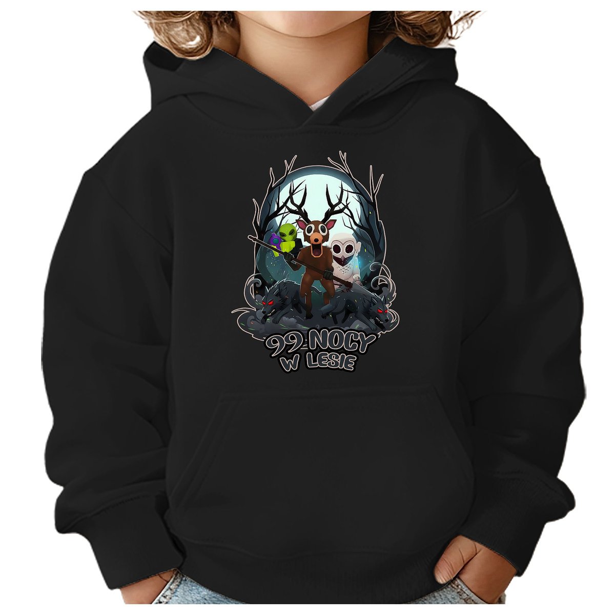 BLUZA DZIECIĘCA Z KAPTUREM 99 NOCY W LESIE ROBLOX 104 PREZENT