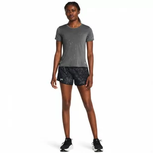 Damskie spodenki do biegania Under Armour UA Fly By 3'' Printed Shorts - czarne - UNDER ARMOUR - Spodnie sportowe damskie - miniaturka - grafika 1