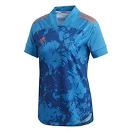 Swetry damskie - Adidas damski sweter Condivo 20 Primeblue, ostry niebieski/ciemny morski/prawdziwy pomarańczowy, 2XS - miniaturka - grafika 1