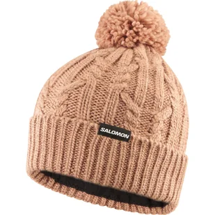 Salomon Ivy Beanie, damskie, cork - Czapki damskie - miniaturka - grafika 1
