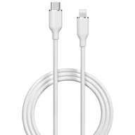 Kable USB - Kabel USB Typ-C - Lightning DEVIA Jelly 27W 1.2 m Biały - miniaturka - grafika 1