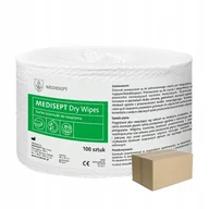 Dezynfekcja - Suche ściereczki Dry Wipes Box do nasączenia preparatem dezynfekującym - wkład 100szt x 24op - miniaturka - grafika 1