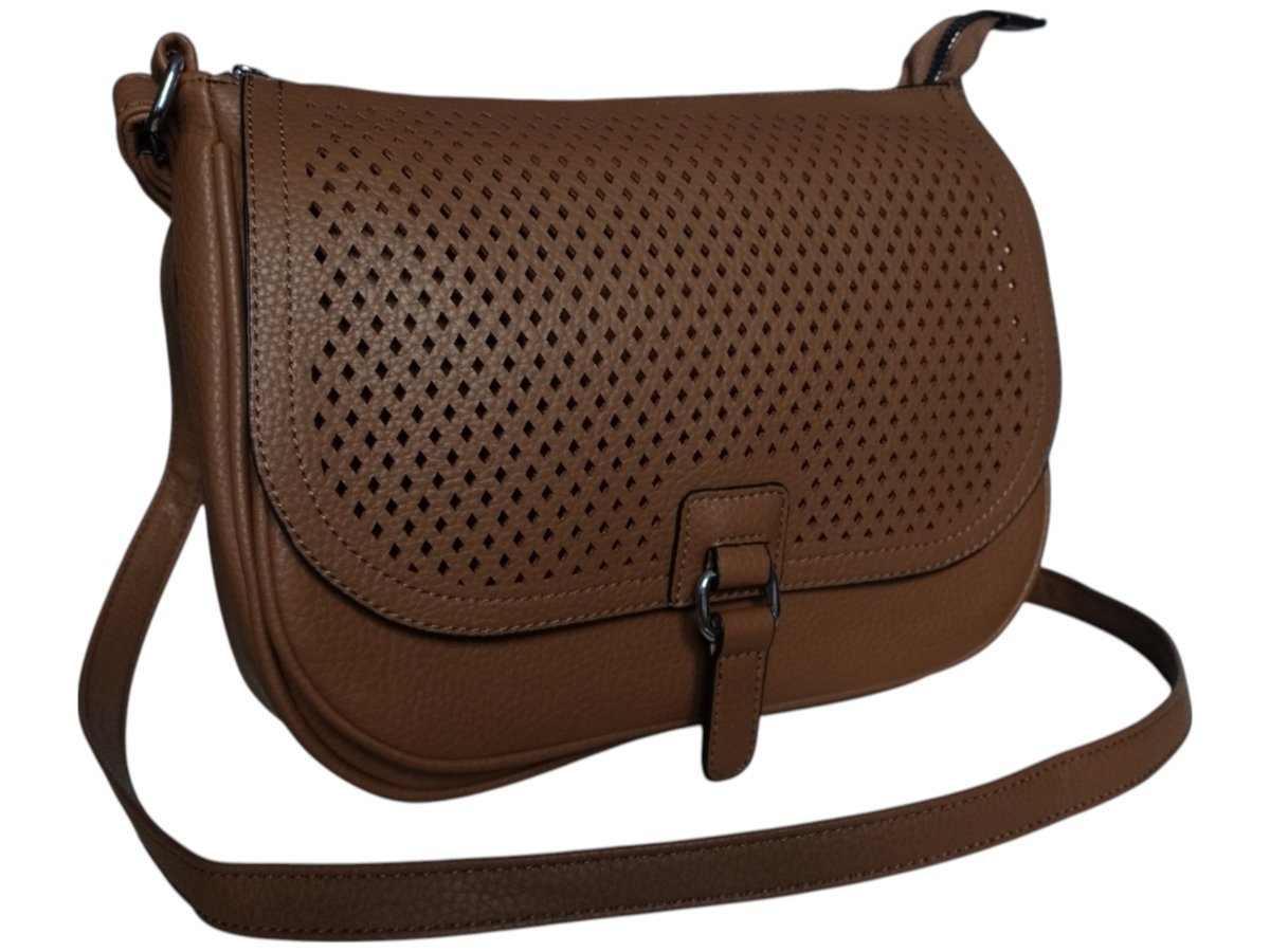 Torebka Damska, Miejska Mała Listonoszka Na Ramię, Kolor Brązowy