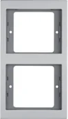 Klawisze i ramki - Berker Ramka potrójna podwójna pionowa K.5 aluminium - miniaturka - grafika 1