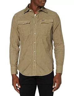 G-STAR RAW Koszula męska 3301 Slim, beżowy (Dk Lever Gd D17524-c436-b789), XS - Koszule męskie - miniaturka - grafika 1