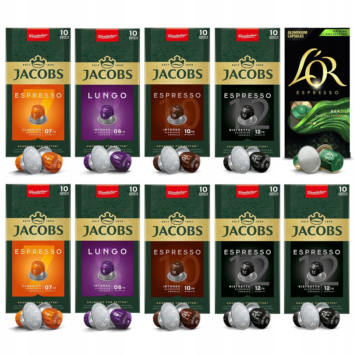 Kapsułki Jacobs, L'or mix do Nespresso(r)* 90+10 Gratis!