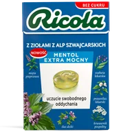 Zdrowa żywność - Ricola Mentol, szwajcarskie cukierki ziołowe, bez cukru, 27,5 g - miniaturka - grafika 1