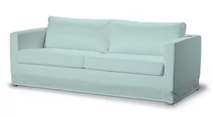 Dekoria pl Pokrowiec na sofę Karlstad 3-osobową nierozkładaną długi pastelowy błękit 204 x 89 x 66 cm Cotton Panama - Pokrowce na meble - miniaturka - grafika 1