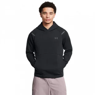 Męska bluza treningowa nierozpinana z kapturem Under Armour UA Unstoppable Flc Hd Eu - czarna - UNDER ARMOUR - Bluzy sportowe męskie - miniaturka - grafika 1
