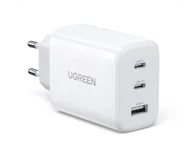 Ładowarki do telefonów - UGREEN Ładowarka sieciowa CD275 2x USB Typ C / USB 65W PD3.0 biała 6941876221455 - miniaturka - grafika 1