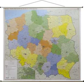 Atlasy i mapy - EkoGraf Polska - mapa ścienna obszarów właściwości prokuratur 1:500 000 - miniaturka - grafika 1