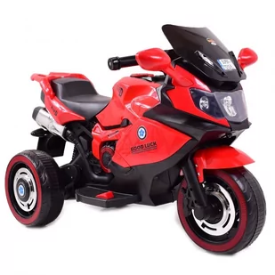 Super-Toys DUŻY MOTOR ŚCIGACZ STRONG 2 EXCLUSIVE/518 DLX-518-CZERWONY - Pojazdy elektryczne dla dzieci - miniaturka - grafika 1