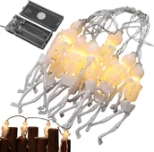 Dekoracje sali - Verk Łańcuch świetlny girlanda led halloween szkielet 2m 10 szkieletów wisząca Łańcuch świetlny girlanda led halloween szkielet 2m 10 szkieletów wisząca - miniaturka - grafika 1