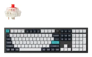 Keychron Q6 Max USB + RF Wireless + Bluetooth QWERTZ Niemiecki Czarny, Biały Q6M-M1-DE - Klawiatury - miniaturka - grafika 1