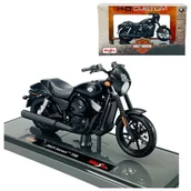 Samochody i pojazdy dla dzieci - HARLEY DAVIDSON STREET 750 2015 MODEL MOTOCYKLA W SKALI 1:18 MAISTO - miniaturka - grafika 1