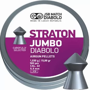 Śrut 5,50 mm JSB Diabolo Straton Jumbo 250 szt - Amunicja do wiatrówek - miniaturka - grafika 1