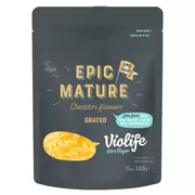 Sery - Violife Produkt na bazie oleju kokosowego o smaku epicki dojrzały cheddar tarty 150 g - miniaturka - grafika 1