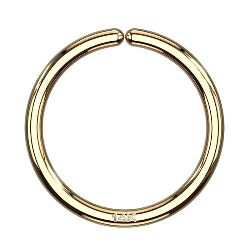 Rozginane kółko ze złota 14K - złoty / 1,0/6