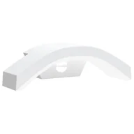 Lampy ogrodowe - vidaXL Zewnętrzny kinkiet LED z czujnikiem, biały, odlewane aluminium - miniaturka - grafika 1