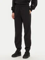 Spodnie sportowe damskie - Champion Spodnie dresowe 117583 Czarny Regular Fit - miniaturka - grafika 1
