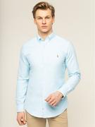 Koszule męskie - Ralph Lauren Polo Koszula Classics 710784299011 Niebieski Slim Fit - miniaturka - grafika 1