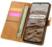 Etui i futerały do telefonów - Bizon Etui z klapką Case Pocket do Motorola Moto G15 / G15 Power / G05, brązowe - miniaturka - grafika 1