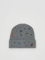 Czapki damskie - Reserved - Czapka Marvel - jasnoszary - miniaturka - grafika 1